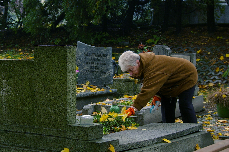 Porządkowanie cmentarza