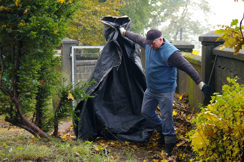 Porządkowanie cmentarza