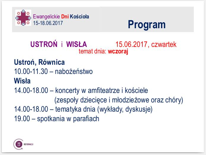 EWANGELICKIE DNI KOŚCIOŁA
