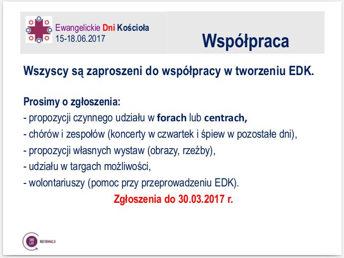 EWANGELICKIE DNI KOŚCIOŁA