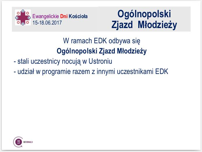 EWANGELICKIE DNI KOŚCIOŁA