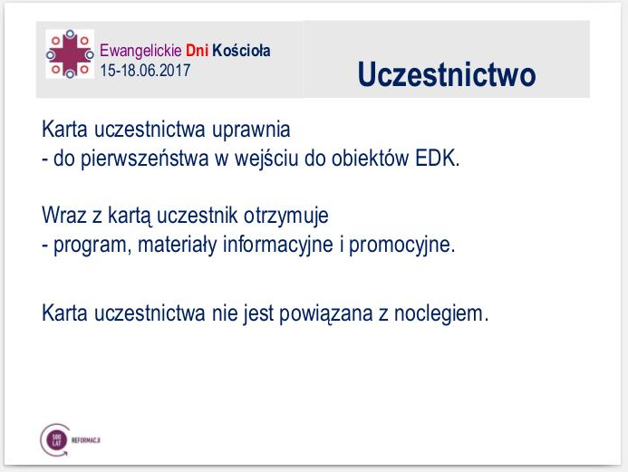 EWANGELICKIE DNI KOŚCIOŁA