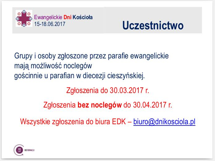EWANGELICKIE DNI KOŚCIOŁA