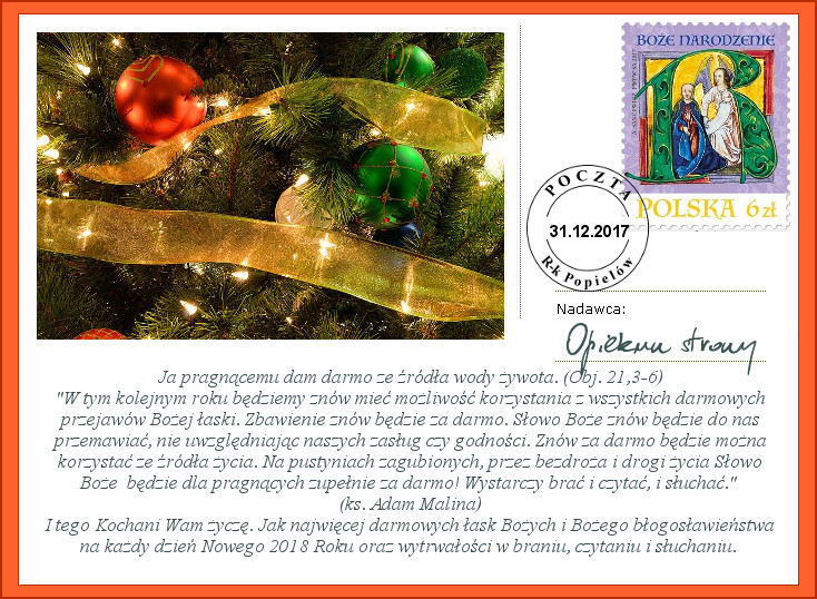 ŻYCZENIA NOWOROCZNE