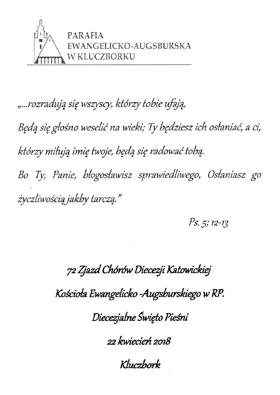 CHÓRALNE ŚWIĘTO W KLUCZBORKU