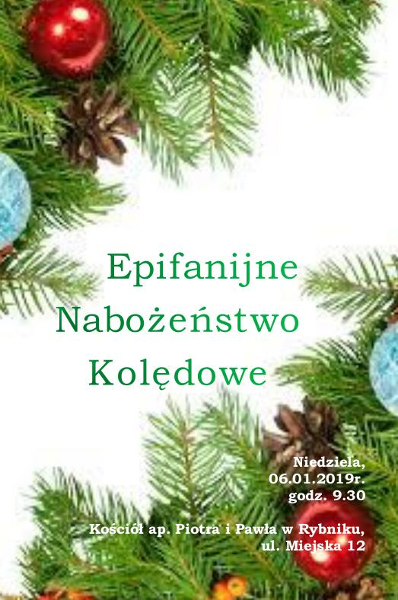 EPIFANIJNE NABOŻEŃSTWO KOLĘDOWE