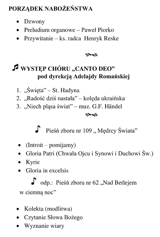EPIFANIJNY KONCERT KOLĘD